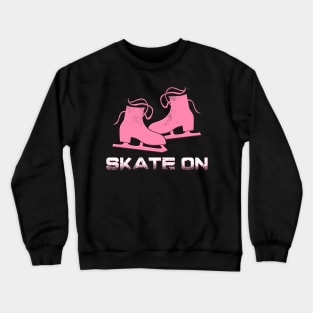 Ice Skating Girl Crewneck Sweatshirt